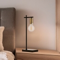 ONLI - Stolná lampa CROSS 1xE27/22W/230V čierna/mosadz