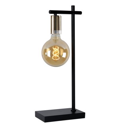 ONLI - Stolná lampa CROSS 1xE27/22W/230V čierna/mosadz