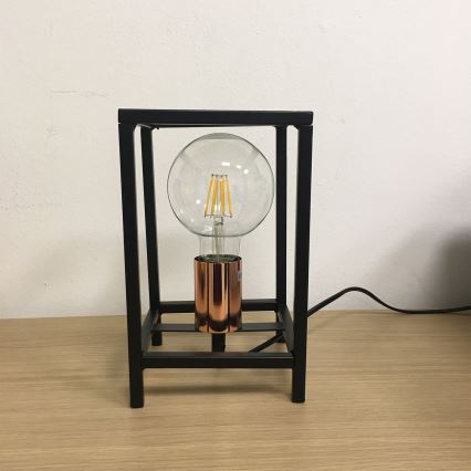 ONLI - Stolná lampa FLOKI 1xE27/15W/230V 20 cm čierna/medená