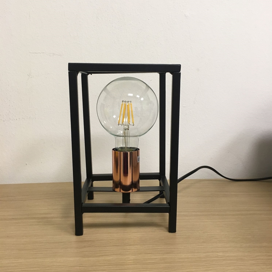 ONLI - Stolná lampa FLOKI 1xE27/15W/230V 20 cm čierna/medená