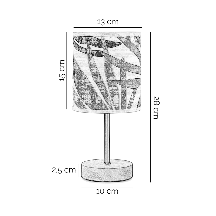 ONLI - Stolná lampa FLORA 1xE27/22W/230V 28 cm zelená/zlatá