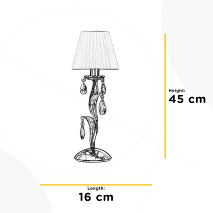 ONLI - Stolná lampa JACQUELINE 1xE14/6W/230V