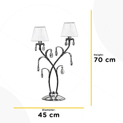 ONLI - Stolná lampa JACQUELINE 2xE14/6W/230V 70 cm