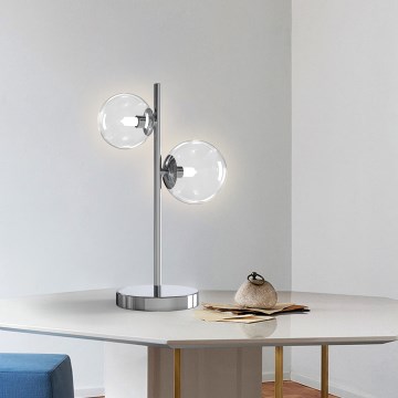 ONLI - Stolná lampa KIMBERLY 2xG9/6W/230V lesklý chróm
