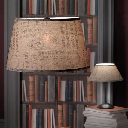 ONLI - Stolná lampa MAIDA 1xE27/15W/230V 38 cm hnedá