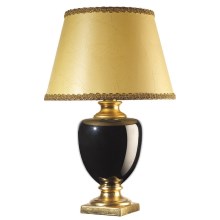ONLI - Stolná lampa MOZART 1xE27/22W/230V čierna/zlatá 75 cm