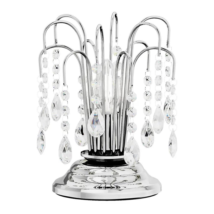 ONLI - Stolná lampa PIOGGIA 1xE14/6W/230V pr. 16 cm lesklý chróm