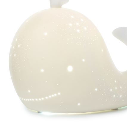 ONLI - Stolná lampa PORCELLANA 1xE14/6W/230V 16,2 cm veľryba