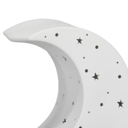 ONLI - Stolná lampa PORCELLANA 1xE14/6W/230V 21 cm mesiac