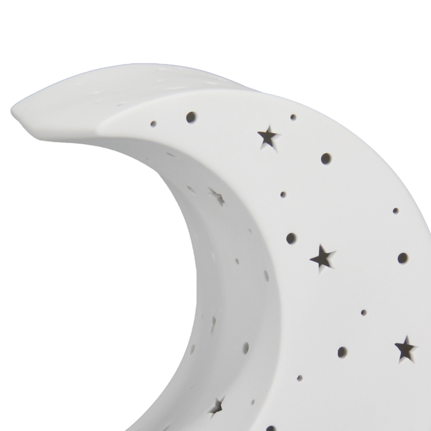 ONLI - Stolná lampa PORCELLANA 1xE14/6W/230V 21 cm mesiac