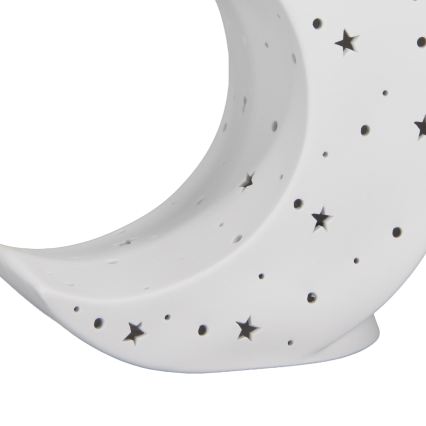 ONLI - Stolná lampa PORCELLANA 1xE14/6W/230V 21 cm mesiac