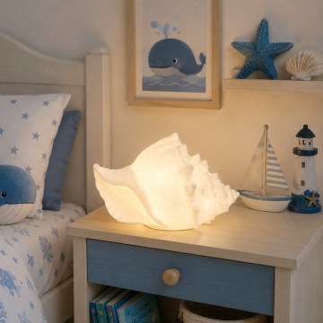 ONLI - Stolná lampa PORCELLANA 1xE14/6W/230V 29 cm mušľa
