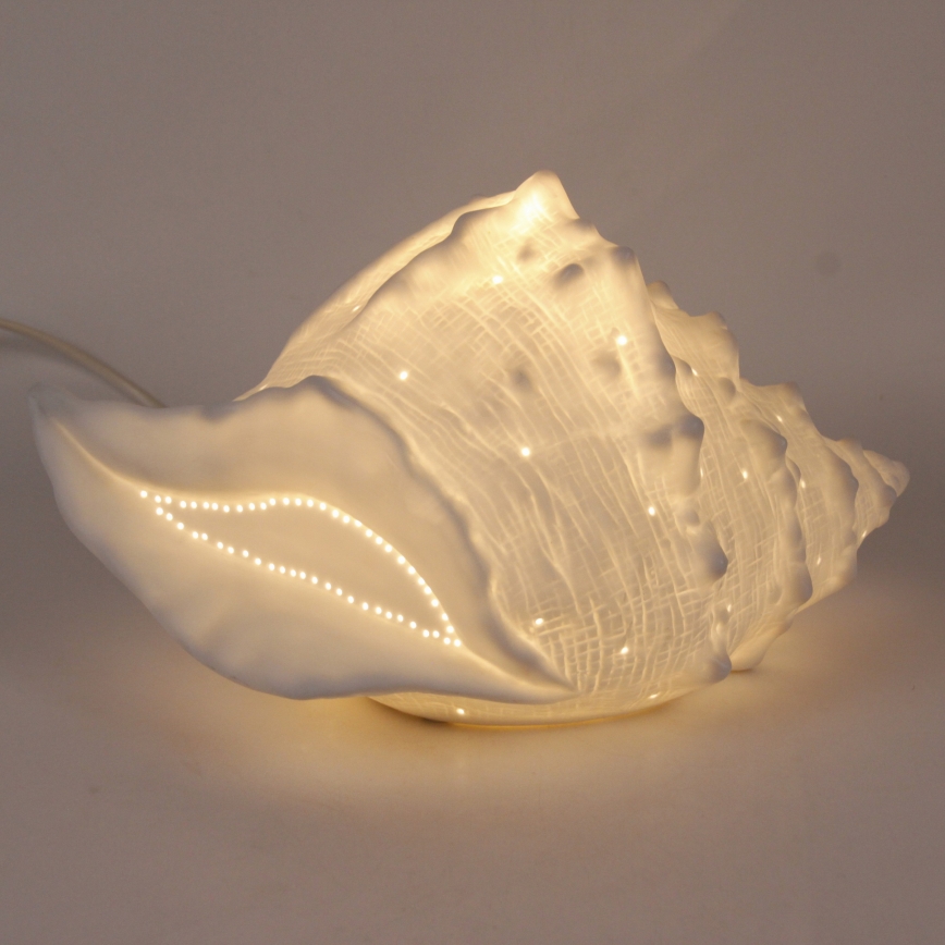 ONLI - Stolná lampa PORCELLANA 1xE14/6W/230V 29 cm mušľa