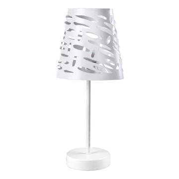 ONLI - Stolná lampa RICKY 1xE14/10W/230V 28 cm biela