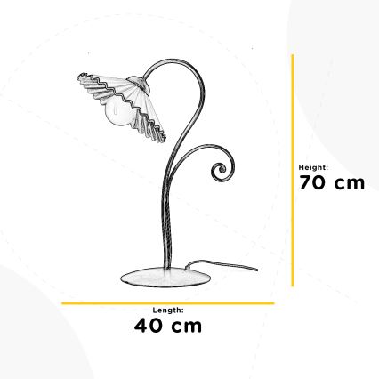 ONLI - Stolná lampa ROSINA 1xE27/22W/230V 70 cm