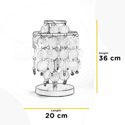 ONLI - Stolná lampa RUBEN 2xE14/6W/230V