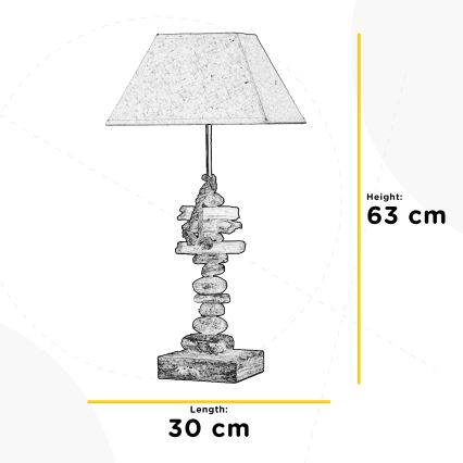 ONLI - Stolná lampa SEREGON 1xE27/22W/230V 63 cm