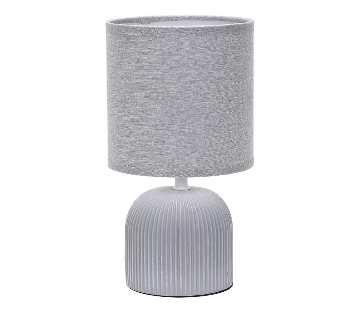 ONLI ONLI - Stolná lampa SHELLY 1xE27/22W/230V šedá 28 cm 