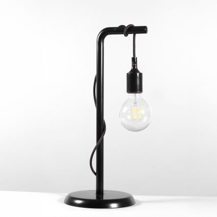 ONLI - Stolná lampa WIRE 1xE27/15W/230V 50 cm čierna