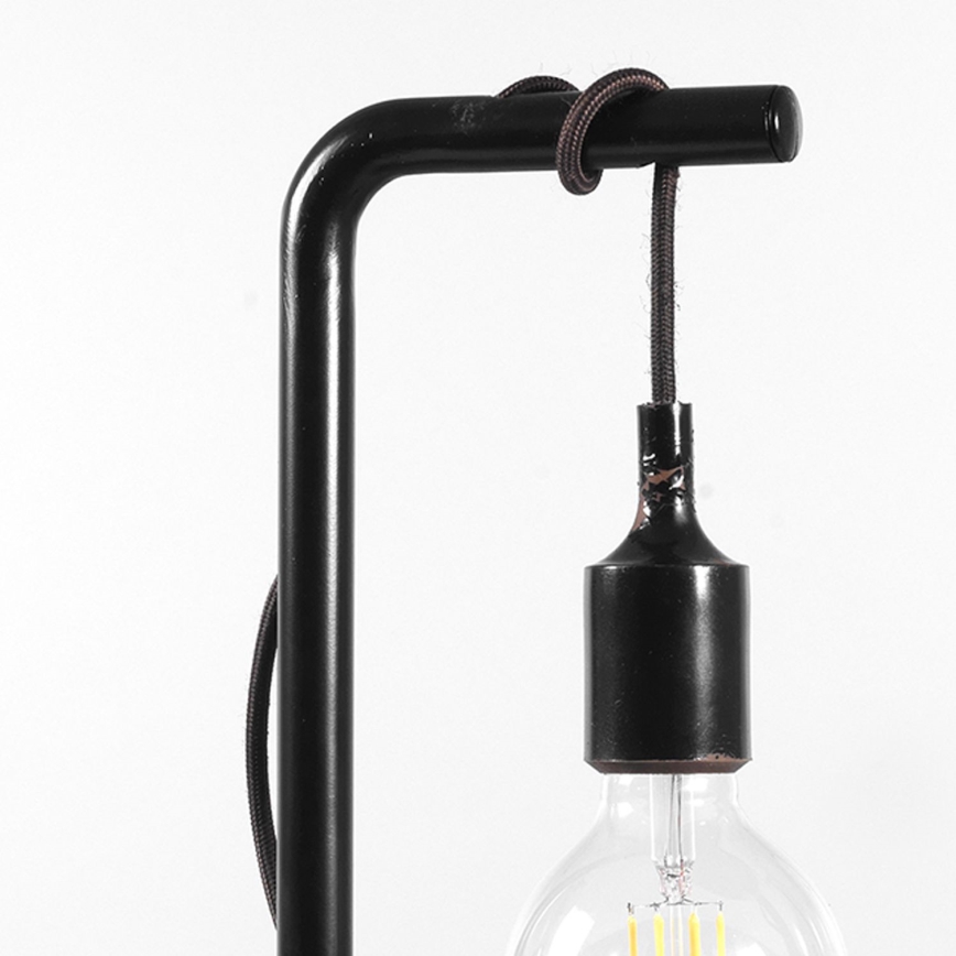 ONLI - Stolná lampa WIRE 1xE27/15W/230V 50 cm čierna