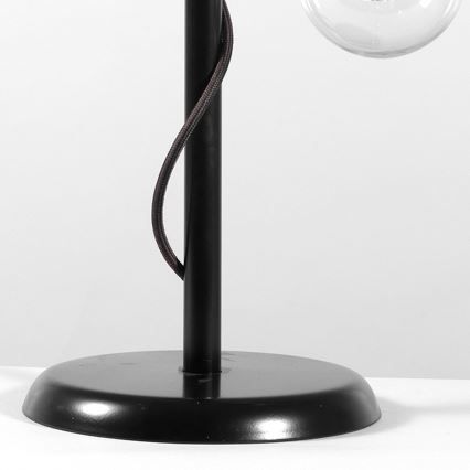 ONLI - Stolná lampa WIRE 1xE27/15W/230V 50 cm čierna