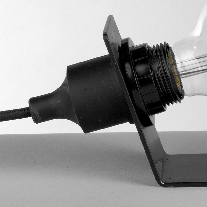 ONLI - Stolná lampa WIRE 1xE27/15W/230V 9 cm čierna