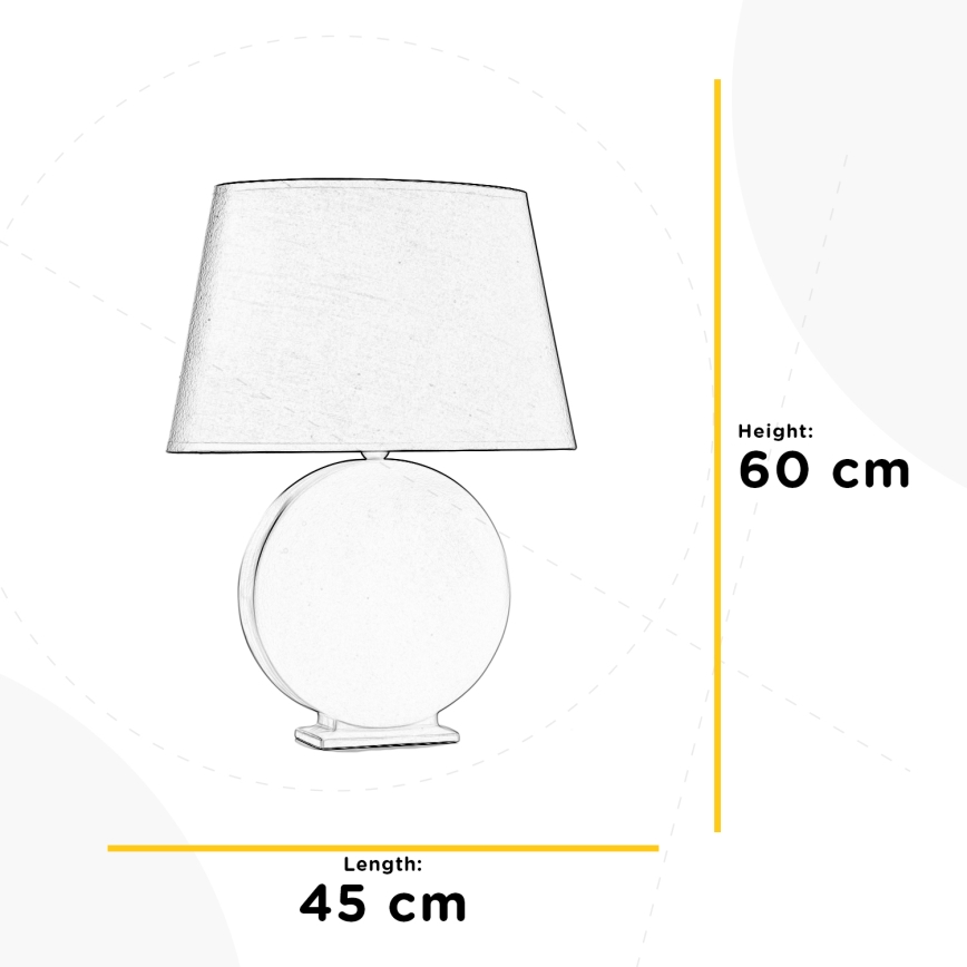 ONLI - Stolná lampa ZEN 1xE27/22W/230V 60 cm