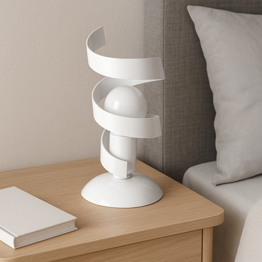 ONLI - Stolná lampa ZOE 1xE14/6W/230V 22 cm biela