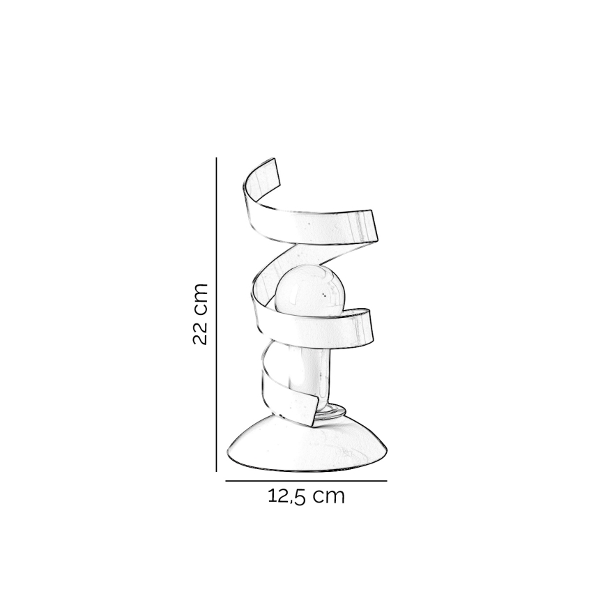 ONLI - Stolná lampa ZOE 1xE14/6W/230V 22 cm biela