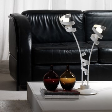 ONLI - Stolná lampa ZOE 2xE14/6W/230V 65 cm biela