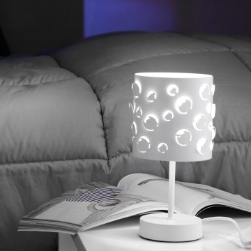 ONLI - Stolová lampa BOLLICINE 1xE14/6W/230V 22 cm biela