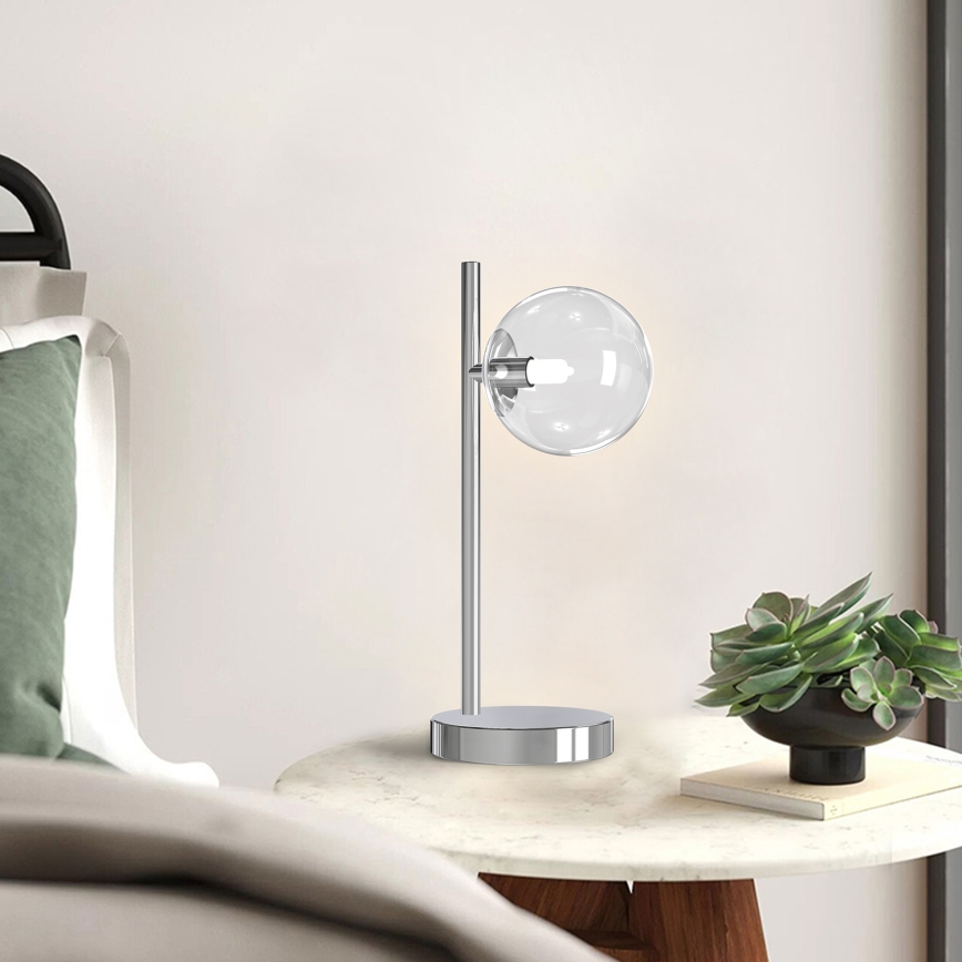 ONLI - Stolová lampa KIMBERLY 1xG9/6W/230V 35 cm lesklý chróm