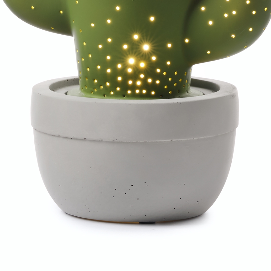 ONLI - Stolová lampa PORCELLANA 1xE14/6W/230V 27 cm kaktus