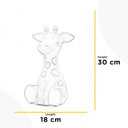 ONLI - Stolová lampa PORCELLANA 1xE14/6W/230V 30 cm žirafa