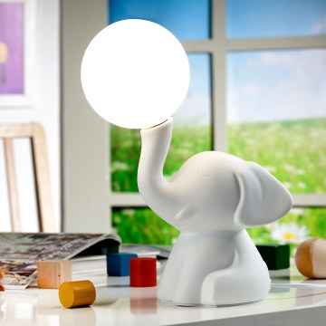 ONLI - Stolová lampa PORCELLANA 1xG9/6W/230V 31 cm slonovinová