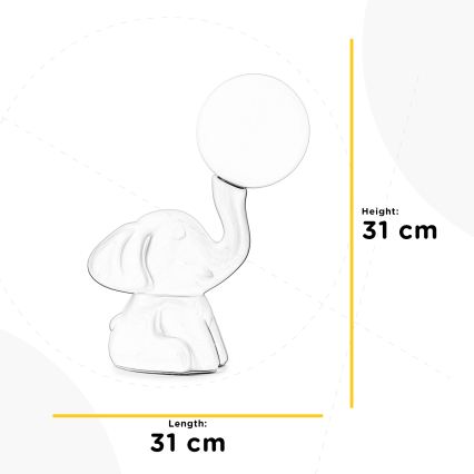 ONLI - Stolová lampa PORCELLANA 1xG9/6W/230V 31 cm slonovinová