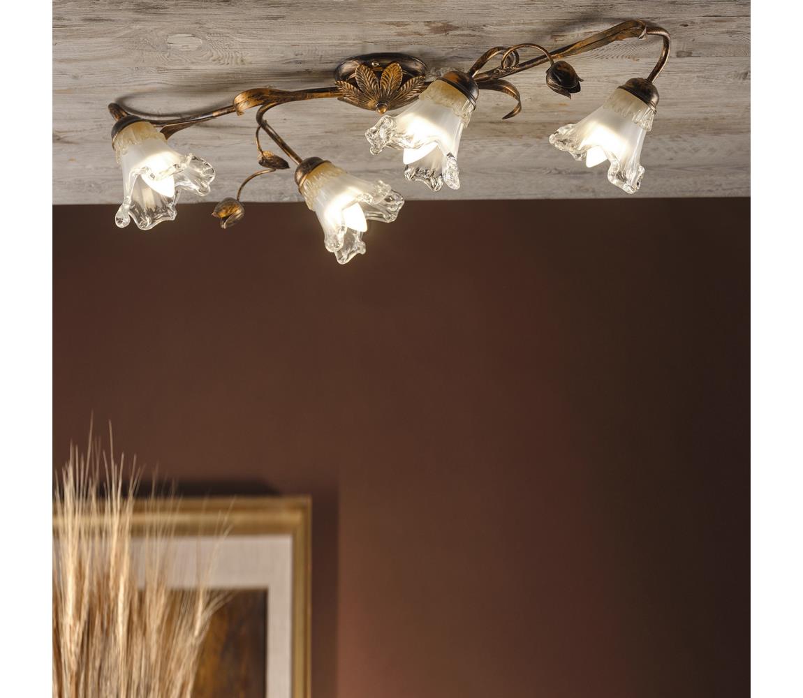 ONLI - Stropné svietidlo ARIANNA 4xE14/6W/230V bronzové 4984/PL4