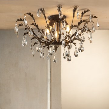 ONLI - Stropné svietidlo TERESA 3xE14/6W/230V bronzové