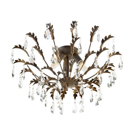 ONLI - Stropné svietidlo TERESA 3xE14/6W/230V bronzové