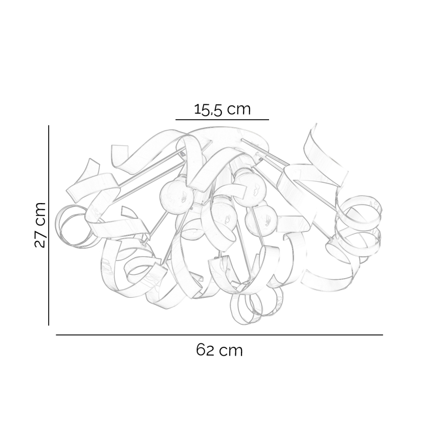 ONLI - Stropné svietidlo ZOE 5xE14/6W/230V biela