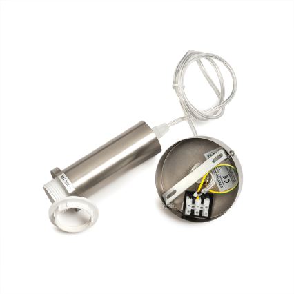 ONLI - Závesné svietidlo na lanku DOROTY 1xE27/15W/230V biela/lesklý chróm