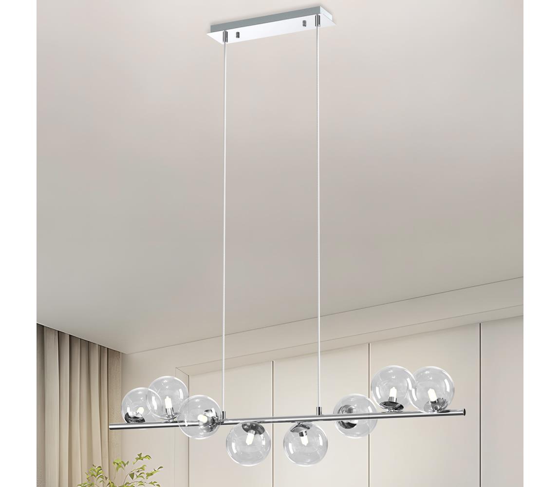 ONLI - Závesný luster na lankách KIMBERLY 8xG9/6W/230V lesklý chróm 5107/S8C