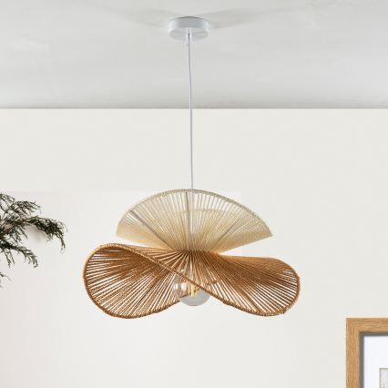 ONLI - Závesný luster na lanku RINGO 1xE27/15W/230V hnedý