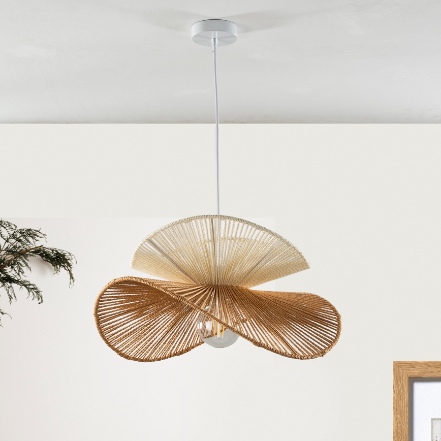 ONLI - Závesný luster na lanku RINGO 1xE27/15W/230V hnedý