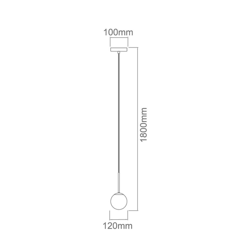Open Design OR80049 - Kúpeľňový luster s lankom BAO 1xG9/8W/230V IP44 lesklý chróm