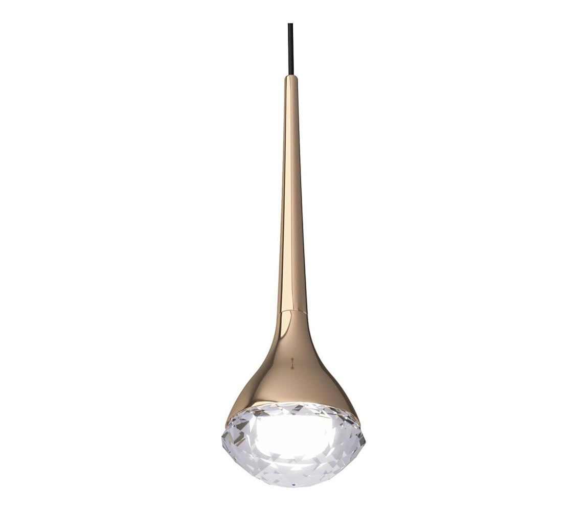 Open Design OR80315 - LED luster na lanku CRIMA LED/7W/230V ružové zlato OR80315