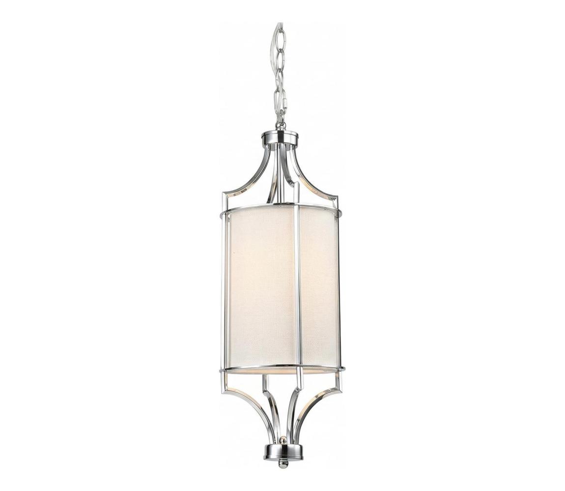 Open Design OR80551 - Luster na reťazi LUNGA 1xE27/15W/230V lesklý chróm/biela OR80551