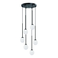 Open Design OR80636 - Závesné svietidlo na lanku OTA 6xG9/8W/230V čierne