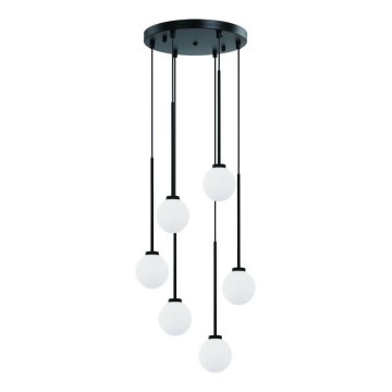 Open Design OR80636 - Závesné svietidlo na lanku OTA 6xG9/8W/230V čierne