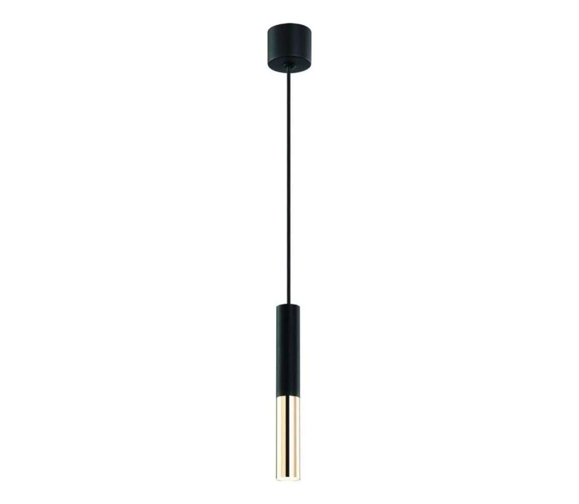 Open Design OR80810 - Závesný luster na lane SLIMI 1xG9/3,5W/230V čierna/zlatá OR80810
